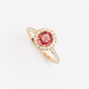 bague spinelle rouge