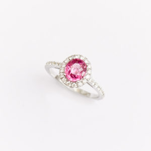 Bague Spinelle rose