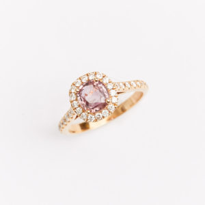 bague saphir padparadscha