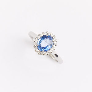 bague marguerite saphir