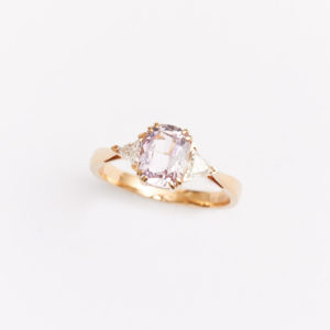 bague saphir rose