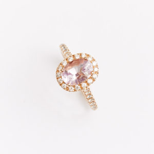 Bague Saphir Padparadscha