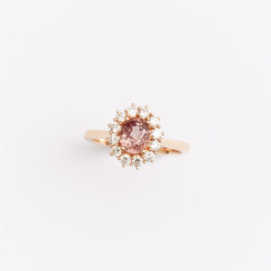 bague saphir padparadscha