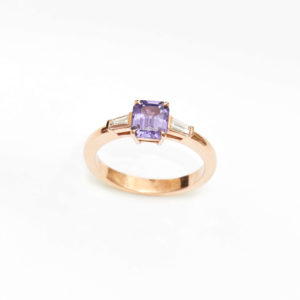 Bague saphir rose