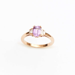 bague saphir rose