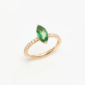 Bague Tsavorite